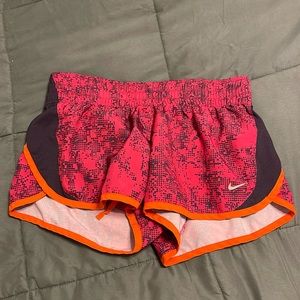 Nike small purple and pink shorts